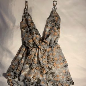 SALE $5  NEW WITH TAGS! Beautiful Audrey Flowered Romper